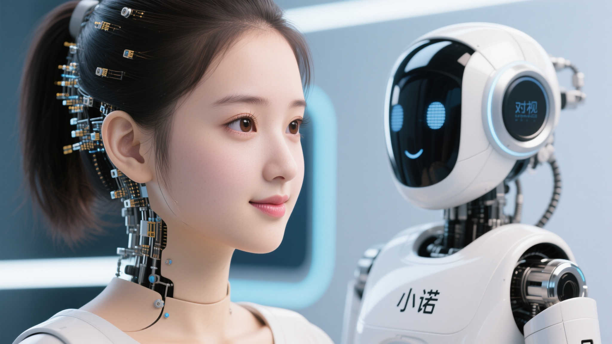 未来伴侣新选择？国产仿生少女‘小诺’惊艳亮相